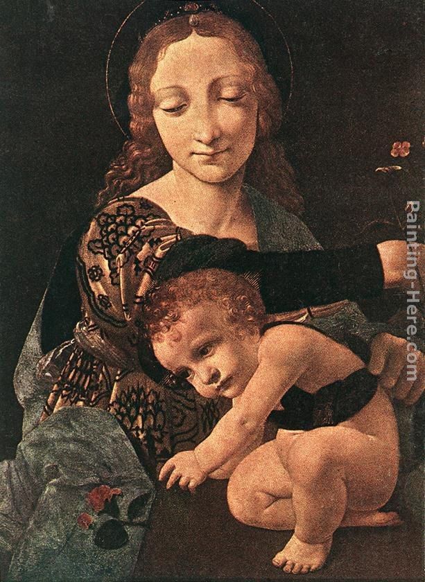 Giovanni Antonio Boltraffio Virgin and Child with a Flower Vase (detail)